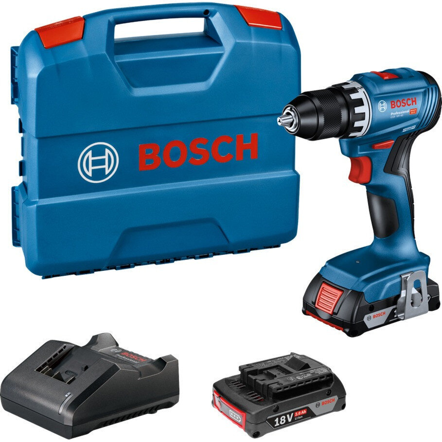 Akutrell GSR 18V-45 18V (2x2,0Ah) 06019K3202 BOSCH hind ja info | Akutrellid, puurid ja kruvikeerajad | hansapost.ee