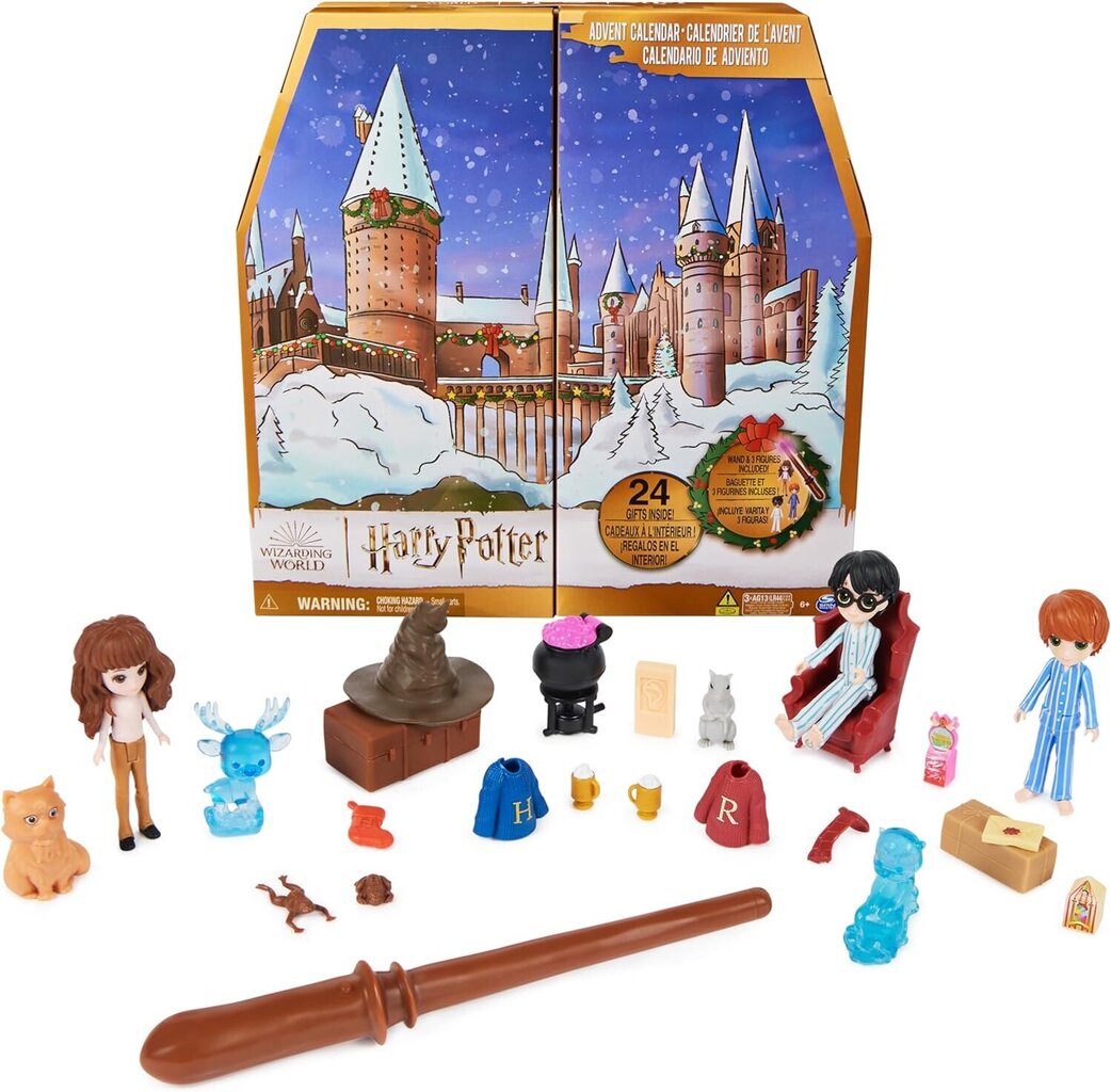 Advendikalender Harry Potter Advent Calendar w/Magic Wand 2023 (6067358) hind ja info | Mänguasjad tüdrukutele | hansapost.ee
