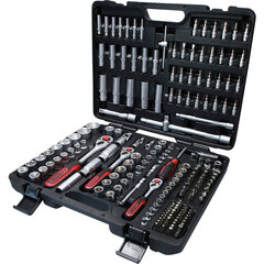 Tööriistakomplekt 1/4 + 3/8 + 1/2 '' 195 tk., KS Tools price and information | Hand tools | hansapost.ee