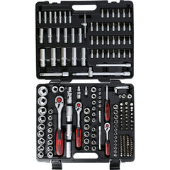 Tööriistakomplekt 1/4 + 3/8 + 1/2 '' 195 tk., KS Tools price and information | Hand tools | hansapost.ee