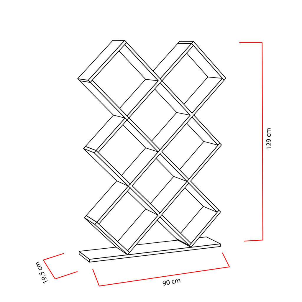 Eraldiseisev riiul Kalune Design Kumsal, valge hind ja info | Riiulid | hansapost.ee