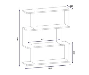 Eraldiseisev riiul Kalune Design Karrusel, valge hind ja info | Riiulid | hansapost.ee