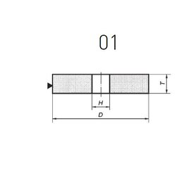 Norton Abrasiivketas 01 350 mm x 40 mm x 51 mm 38A60L6VS3 hind ja info | Käsitööriistad | hansapost.ee