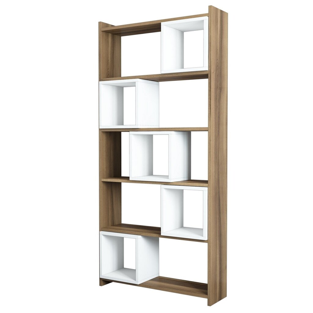 Eraldiseisev riiul Kalune Design Box II, pruun/valge hind ja info | Riiulid | hansapost.ee