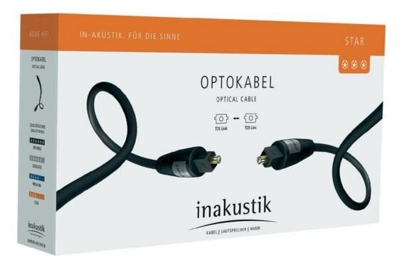 Optiline kaabel TOSLINK - TOSLINK 1.5m inakustik STAR цена и информация | Juhtmed ja kaablid | hansapost.ee