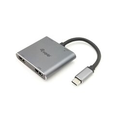 USB-разветвитель Equip 133484 Серый цена и информация | Адаптеры и USB-hub | hansapost.ee