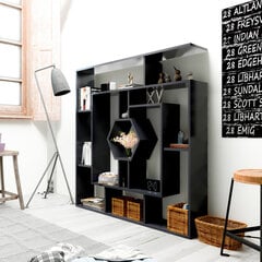 Sisseehitatud riiul Kalune Design Labrina, must hind ja info | Riiulid | hansapost.ee