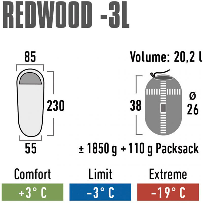 Magamiskott High Peak Redwood 3 L 230 x 85 x 55 cm цена и информация | Magamiskotid | hansapost.ee