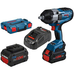 Aku löökvõti GDS 18V-1000, LB 2x5,5PrC, 1880CV 06019J8303 BOSCH hind ja info | Akutrellid, puurid ja kruvikeerajad | hansapost.ee