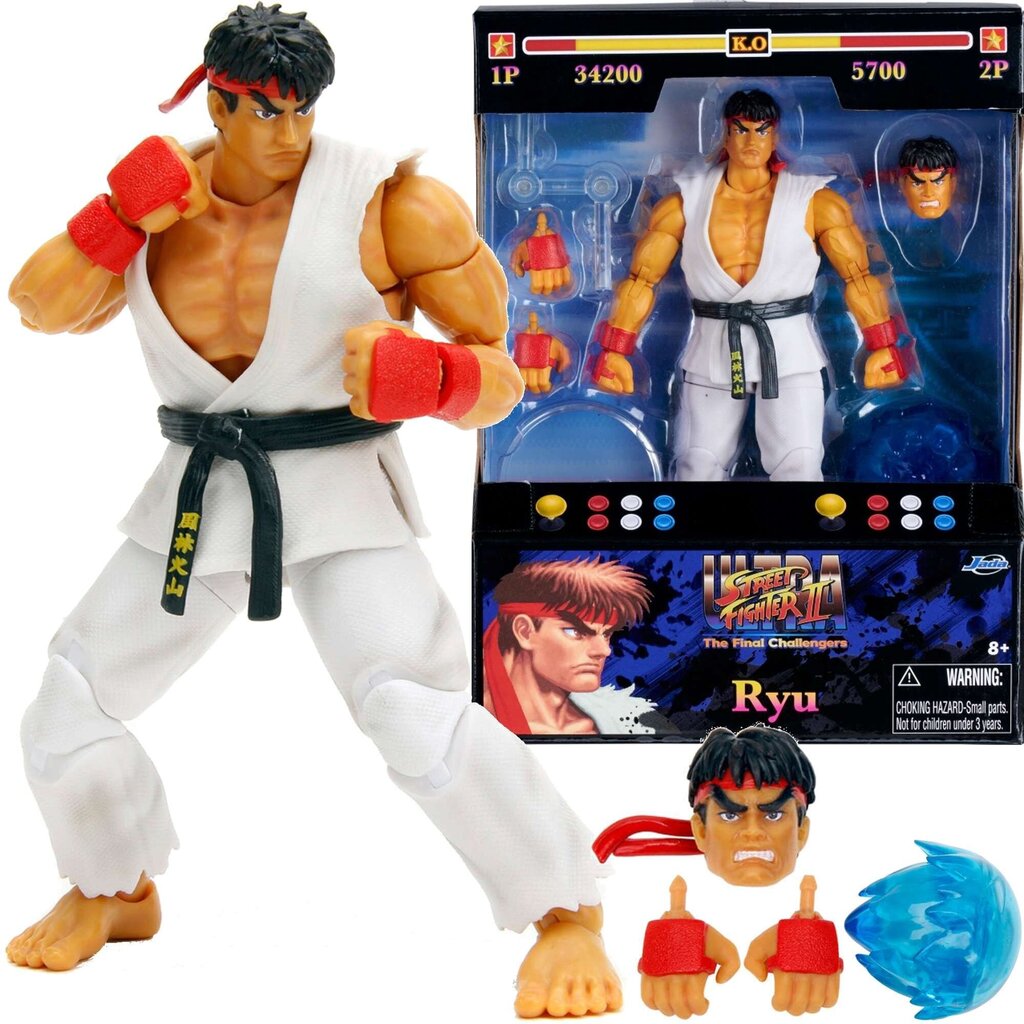 Kollektsioneeritav liikuv figuur koos aksessuaaridega Street Fighter Ryu hind ja info | Mänguasjad poistele | hansapost.ee