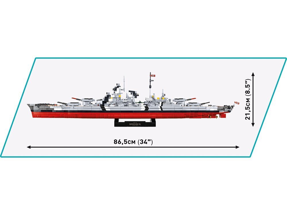 COBI - Plastkonstruktorid Battleship Bismarck - Executive Edition, 1/300, 4840 hind ja info | Klotsid ja konstruktorid | hansapost.ee