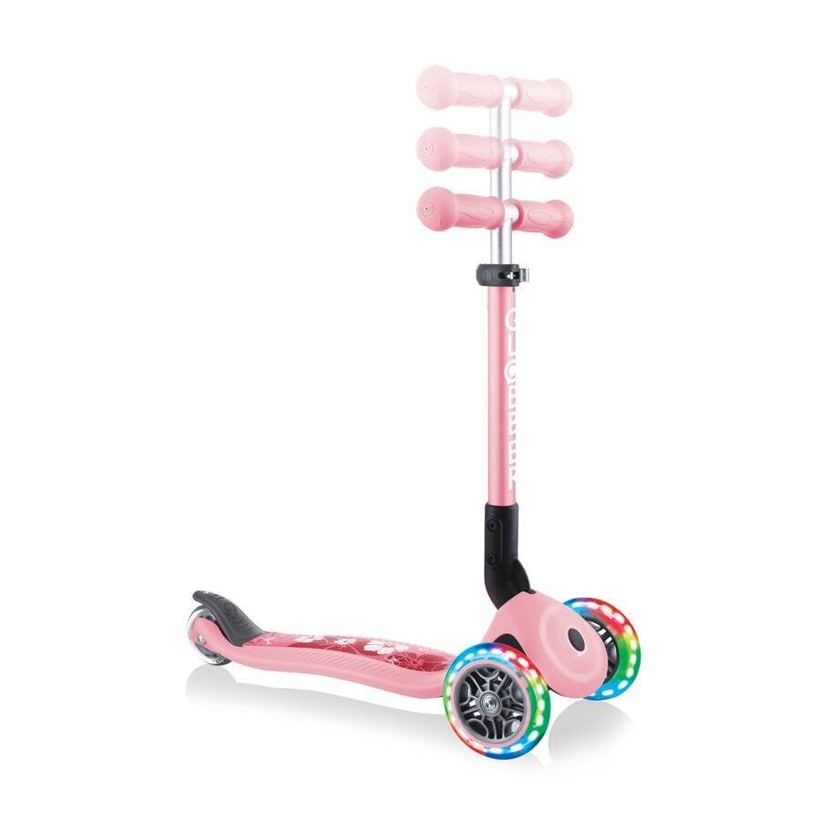 Globber Junior Foldable Fantasy Lights / Pastel Pink Flowers цена и информация | Tõukerattad | hansapost.ee