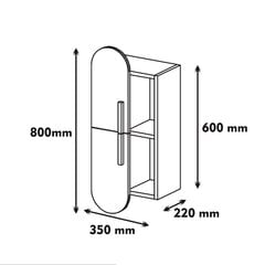 Riiul Kalune Design Rose, pruun/kreemjas hind ja info | Riiulid | hansapost.ee