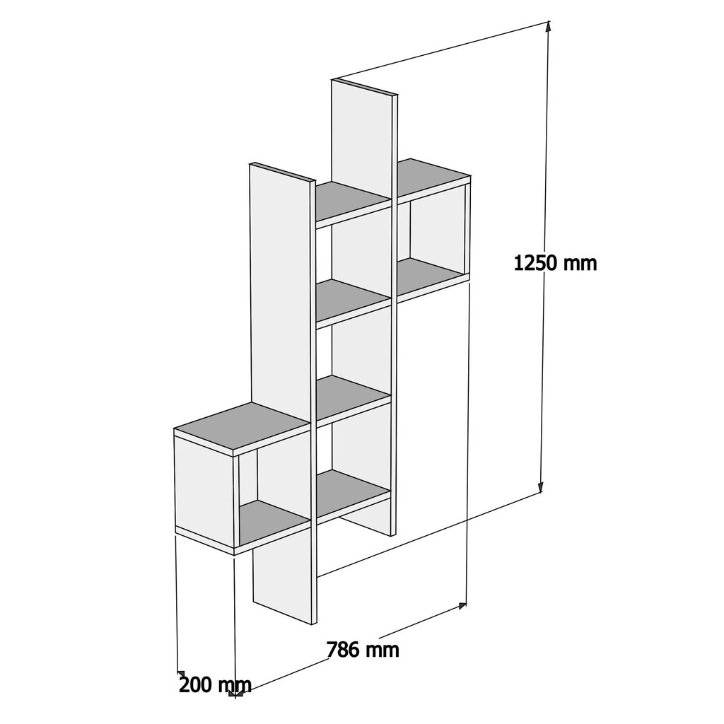 Seinariiul Kalune Design Keno, valge hind ja info | Riiulid | hansapost.ee