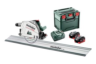 Metabo ketassaag KT 18 LTX 66 BL 2x8.0Ah LiHD + juhtsiin FS 160 hind ja info | Elektrilised saed, ketassaed ja tarvikud | hansapost.ee