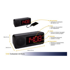 Digitaalne raadio äratuskell raadioga Tfa Tune 60.2546 price and information | Radios and alarm clocks | hansapost.ee