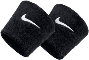 Randmepael Nike Swoosh Wristbands, must hind ja info | Liigesetoed ja kaitsmed | hansapost.ee
