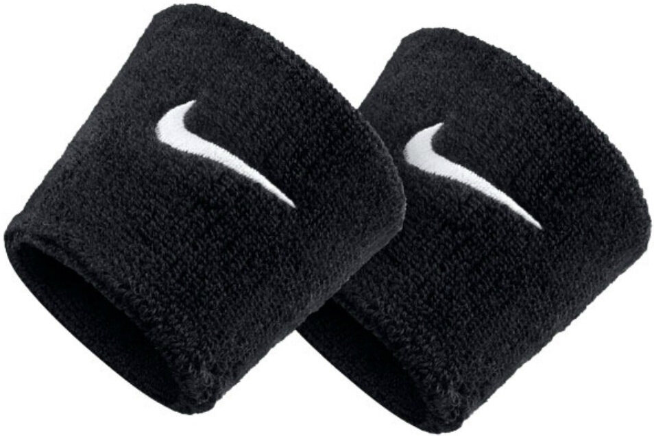 Randmepael Nike Swoosh Wristbands, must цена и информация | Liigesetoed ja kaitsmed | hansapost.ee