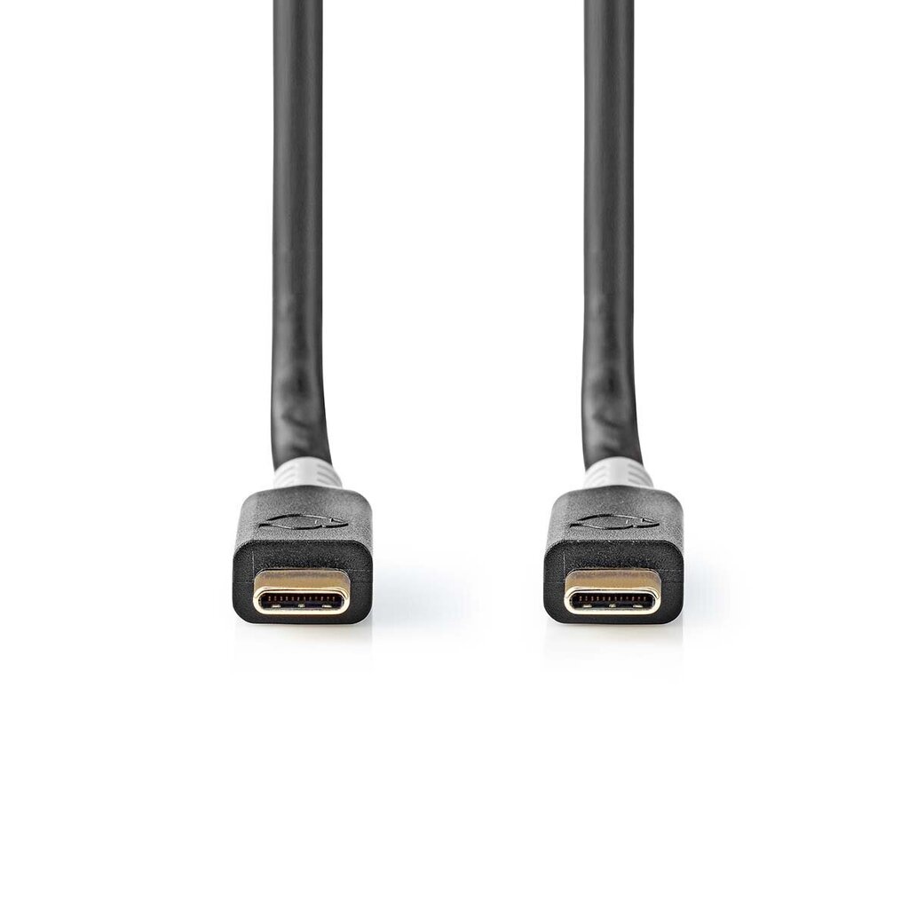 Kaabel Nedis Usb-C - Usb-C, 2 m, 100 W, must hind ja info | Juhtmed ja kaablid | hansapost.ee