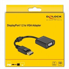 Delock 61006, DP/VGA, 15 cm цена и информация | Кабели и провода | hansapost.ee