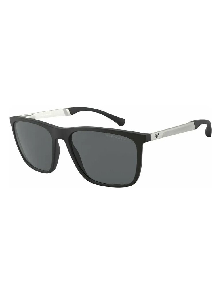 Päikeseprillid Emporio Armani Rectangle Rubber must/hall 500021412 hind ja info | Päikseprillid meestele | hansapost.ee