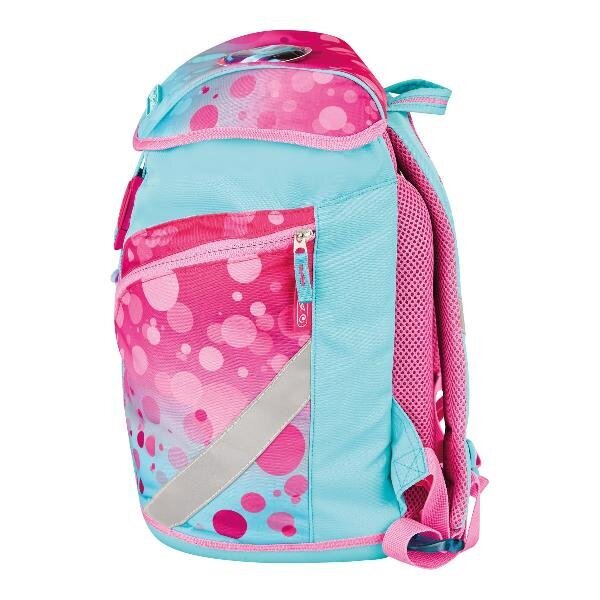 Herlitz koolikott-ranits Softlight Plus Greenline - Pink Bubles, 16 l hind ja info | Koolikotid ja seljakotid | hansapost.ee