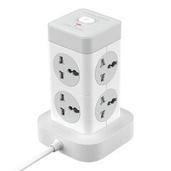 XO nutipistik WL21 Power Strip, 8x AC sockets, 3x USB-A, 1x USB-C, valge цена и информация | XO Aксессуары для компьютеров | hansapost.ee