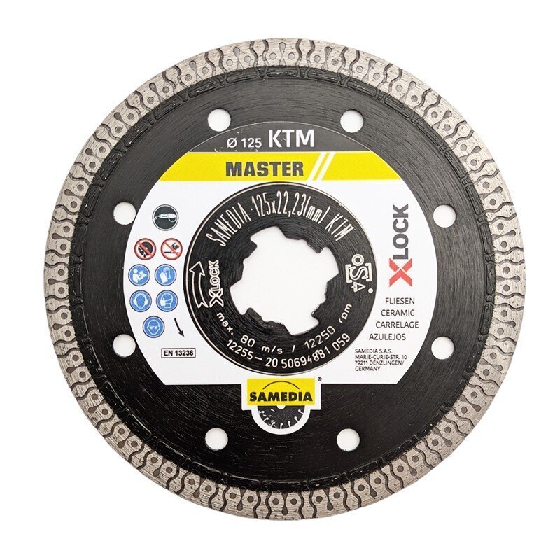 Teemantk. „SAMEDIA" KTM 125x22,2/1,4 mm X-Lock цена и информация | Käsitööriistad | hansapost.ee