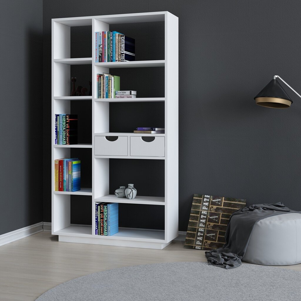 Eraldiseisev riiul Kalune Design Bookshelf 550, valge цена и информация | Riiulid | hansapost.ee