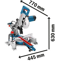 Järkamissaag Bosch GCM 80 SJ + Lõikeketas Bosch Optiline Wood price and information | Hand tools | hansapost.ee