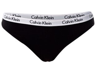 CALVIN KLEIN NAISTE BIKIINIPÜKSID, 3 PAARI, MUST/VALGE/HALL QD3588E 999 14829 цена и информация | Трусики | hansapost.ee