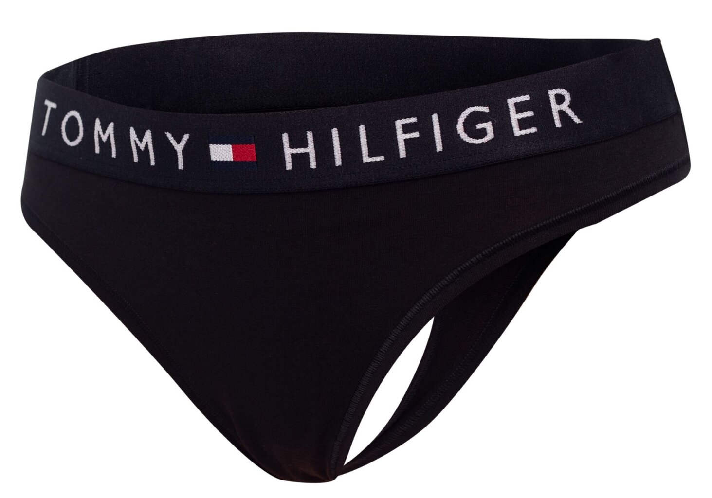 Naiste stringid Tommy Hilfiger, must UW0UW01555 990 цена и информация | Aluspüksid naistele | hansapost.ee