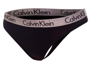 Calvin Klein naiste stringid THONG BLACK 000QD3539E 001 19973 hind ja info | Aluspüksid naistele | hansapost.ee