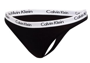 Calvin Klein naiste stringiga, 3 paari, BLACK/WHITE QD3587E WZB 19885 цена и информация | Трусики | hansapost.ee