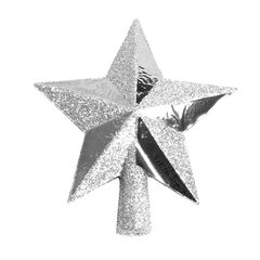 Верхушка для елки Звезда, серебряная цена и информация | елочные украшения | hansapost.ee