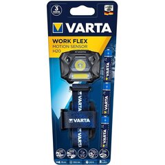 Фонарик на голову Varta H20 SENSOR 4.8W + 3W COB 3xAAA цена и информация | Фонарики, прожекторы | hansapost.ee