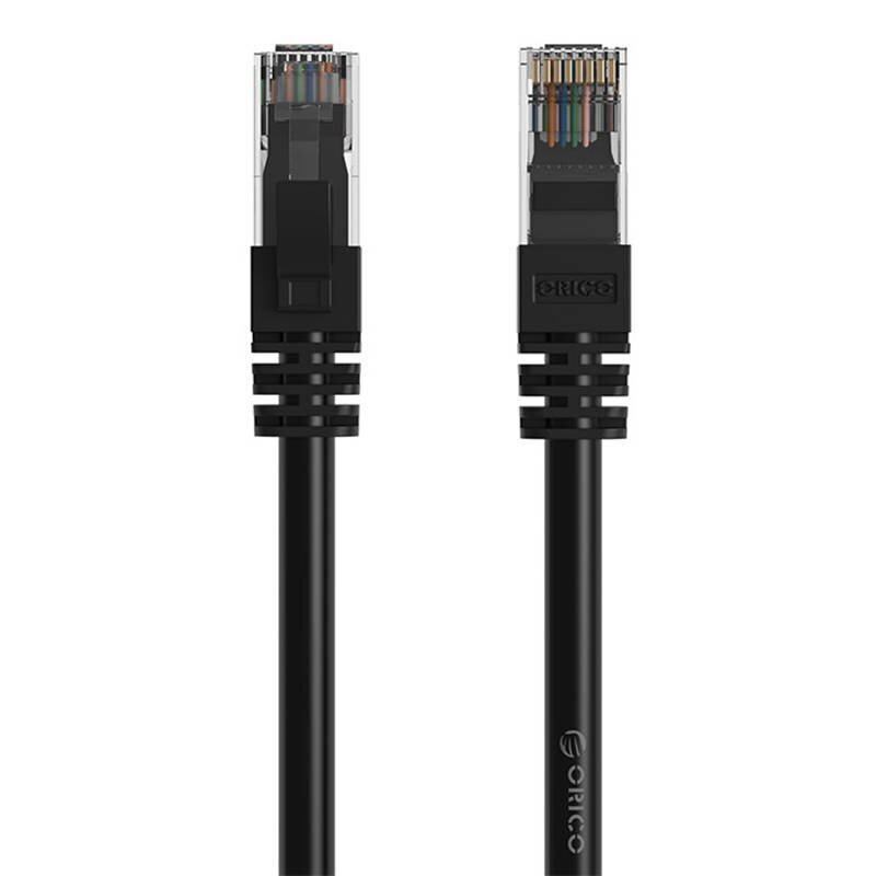 Orico RJ45 Cat.6 Round Ethernet Network Cable 1m (Black) hind ja info | Juhtmed ja kaablid | hansapost.ee