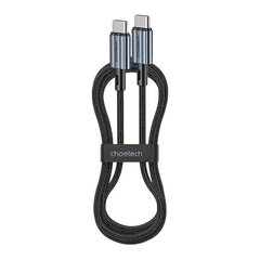 Cable USB-C do USB-C Choetech XCC-1014, PD 60W 1.2m (black) цена и информация | Кабели и провода | hansapost.ee
