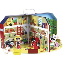 Puidust loomafarm kohvris, Vilac цена и информация | Игрушки для малышей | hansapost.ee
