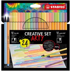 Набор маркеров Stabilo Point 88 & Pen 68 Creative Arty цена и информация | Принадлежности для рисования, лепки | hansapost.ee
