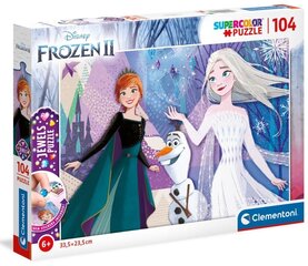 Clementoni Pusle Frozen II Jewels 104 tk цена и информация | Пазлы | hansapost.ee