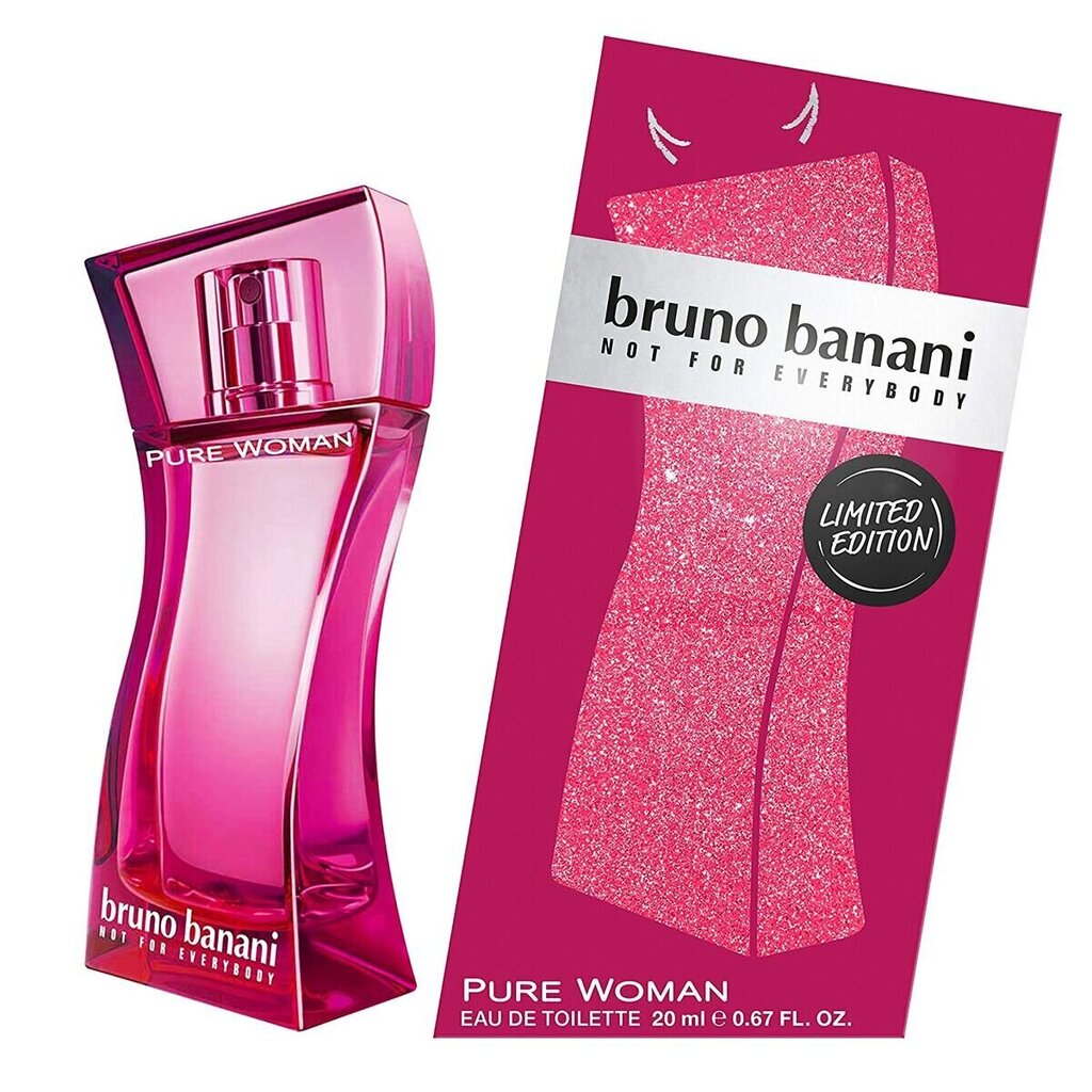 Naiste parfümeeria EDT Bruno Banani Pure Woman (20 ml) цена и информация | Parfüümid naistele | hansapost.ee