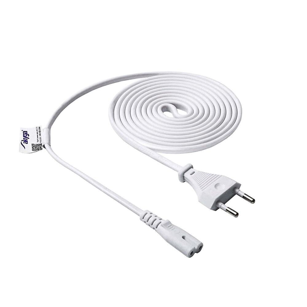 Akyga power cable for notebook AK-RD-06A Eight CCA CEE 7/16 / IEC C7 1.5 m white цена и информация | Mobiiltelefonide kaablid | hansapost.ee