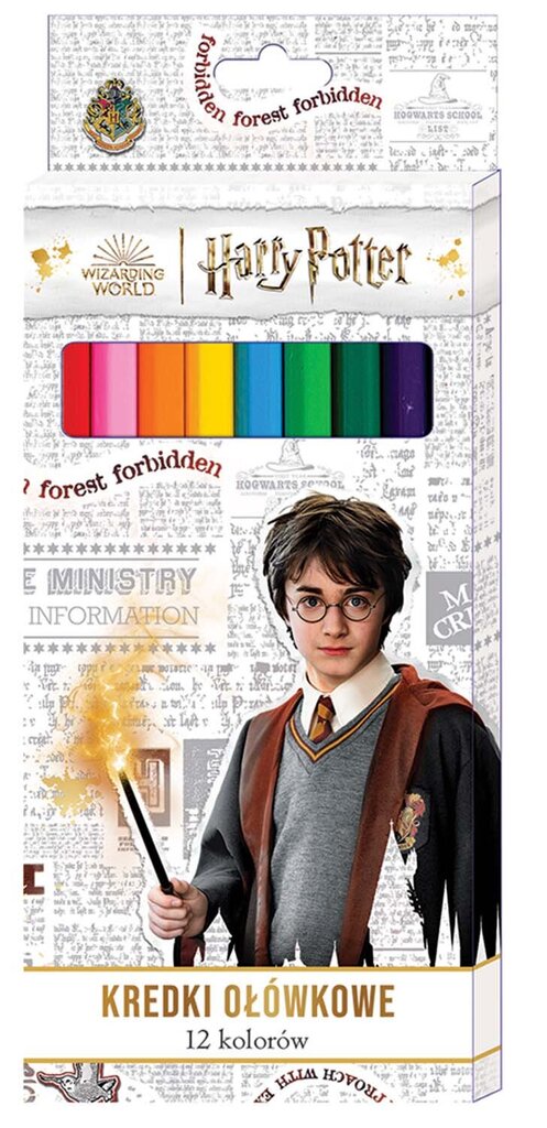 Harry Potteri värvipliiatsid 12 tk hind ja info | Kunstitarbed, voolimise tarvikud | hansapost.ee