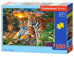 Пазл Семья тигров, 180 деталей цена и информация | Пазлы | hansapost.ee