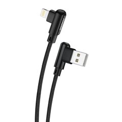 Foneng Foneng X70 Угловой кабель USB-USB-C, 3A, 1 м (черный) цена и информация | Borofone 43757-uniw | hansapost.ee