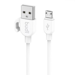 Кабель Micro USB Budi 2.4A, 1 м цена и информация | Borofone 43757-uniw | hansapost.ee