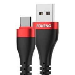 Кабель Foneng X82 3A USB-A — Lightning, 1 м (черный) цена и информация | Borofone 43757-uniw | hansapost.ee