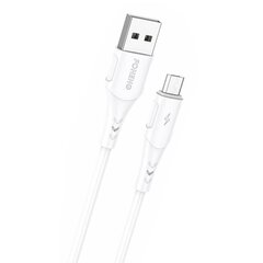 Кабель Foneng X81 2.1A USB-Micro USB, 1 м (белый) цена и информация | Borofone 43757-uniw | hansapost.ee