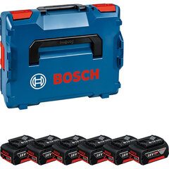 Akukomplekt Bosch, GBA 18V 6x4.0Ah 1600A02A2S цена и информация | Зарядные устройства | hansapost.ee